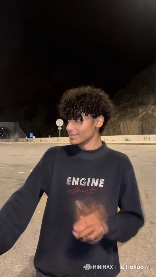 Young Person Smoking by Nighttime Tunnel Entrance – AI Generated Video | Hailuo AI