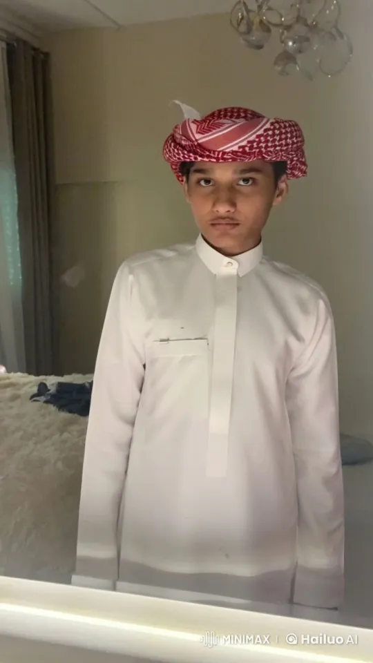 Young Man in Traditional Attire Smokes Calmly Indoors – AI Generated Video | Hailuo AI