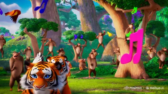 Vibrant Jungle Dance in Pixar-Inspired Animation – AI Generated Video | Hailuo AI