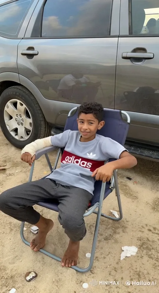 Boy Smokes Cigarette by Parked SUV in Sandy Area – AI Generated Video | Hailuo AI
