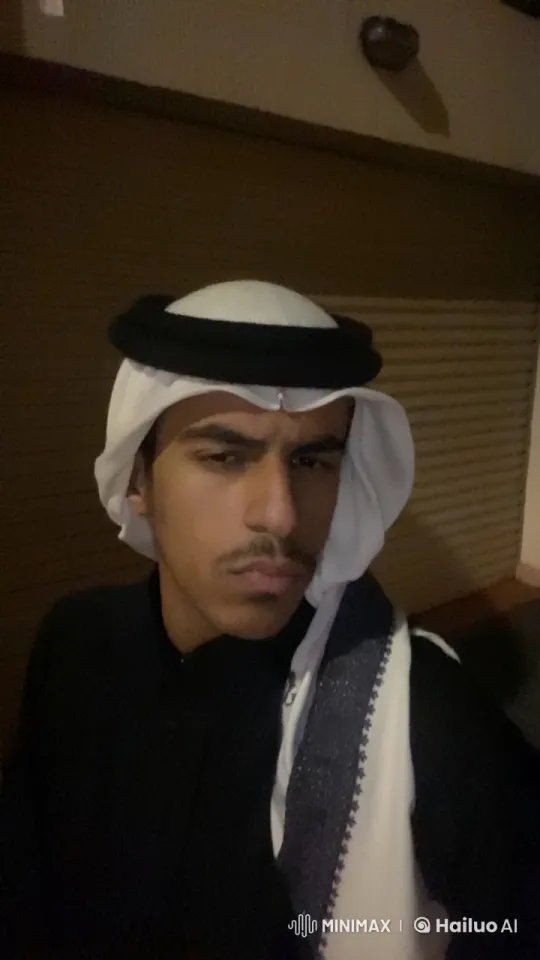 Nighttime Reflection: A Person Smokes in Traditional Attire – AI Generated Video | Hailuo AI