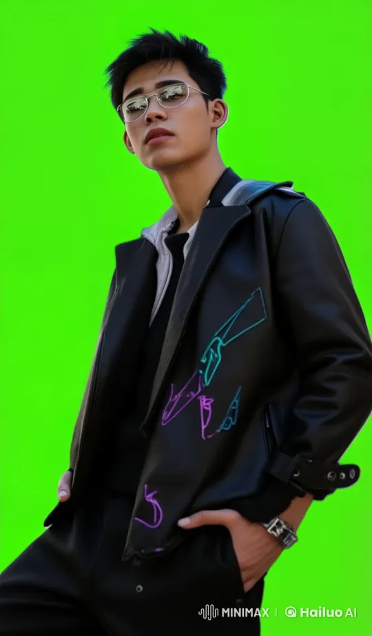 Stylish Young Man in Ultra-HD Live2D Animation – AI Generated Video | Hailuo AI