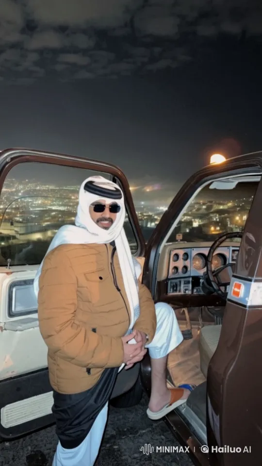 Man Reflects by Car at Night with Live2D Animation – AI Generated Video | Hailuo AI