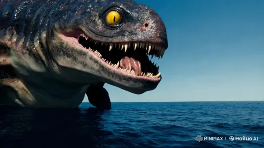 Colossal Creature Menaces Ship in Ominous Seascape – AI Generated Video | Hailuo AI