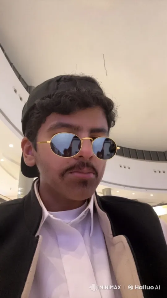 Person Smoking in Bright Indoor Public Space – AI Generated Video | Hailuo AI
