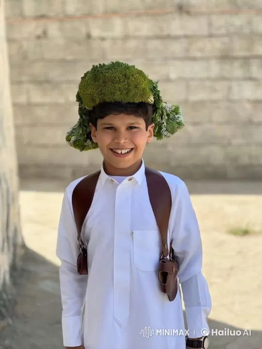 Young Man in Thawb Smokes Cigarette Leisurely – AI Generated Video | Hailuo AI