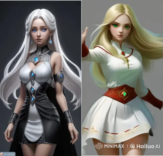 Summoning Duel: Two Women and Glowing Energies – AI Generated Video | Hailuo AI