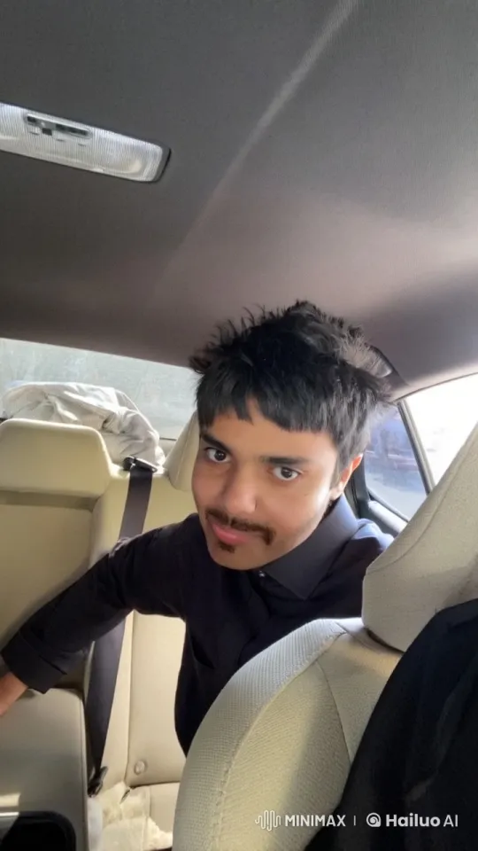 Person Relaxing and Smoking in a Moving Car – AI Generated Video | Hailuo AI