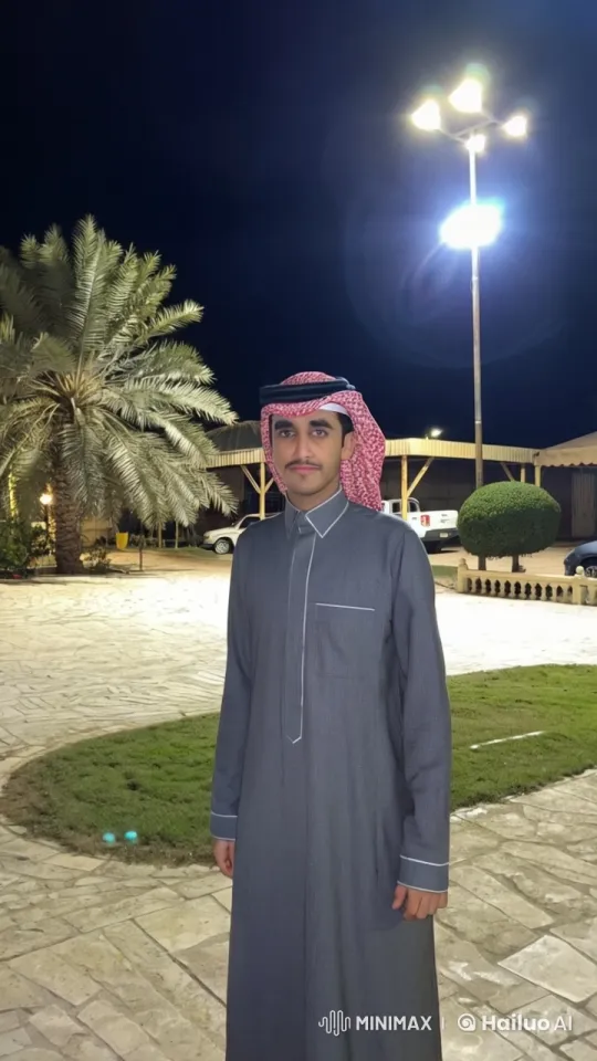 Man Smoking in Nocturnal Garden Scene – AI Generated Video | Hailuo AI