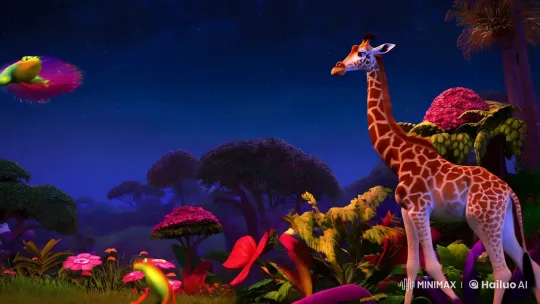 Moonlit Jungle Dance: Disney Pixar's Enchanted Night – AI Generated Video | Hailuo AI