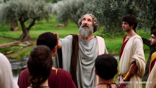 Ancient Philosopher Thales Contemplates Nature's Beauty – AI Generated Video | Hailuo AI