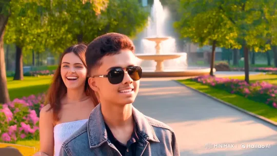 Happy Reunion in a Scenic Park Setting – AI Generated Video | Hailuo AI