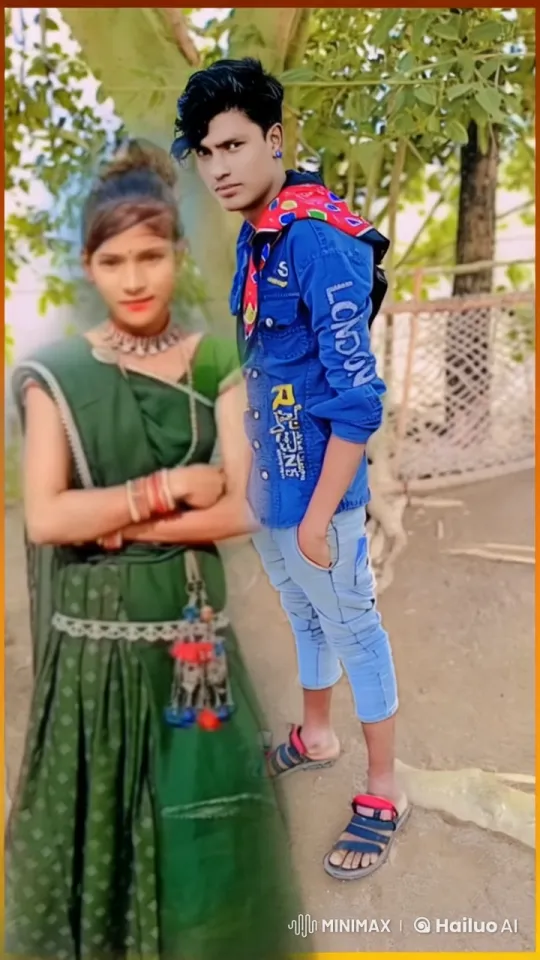 Young Couple in Traditional Attire with Animated Interactions – AI Generated Video | Hailuo AI