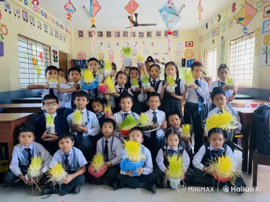 Students Scramble in Disarray from Bright Classroom – AI Generated Video | Hailuo AI