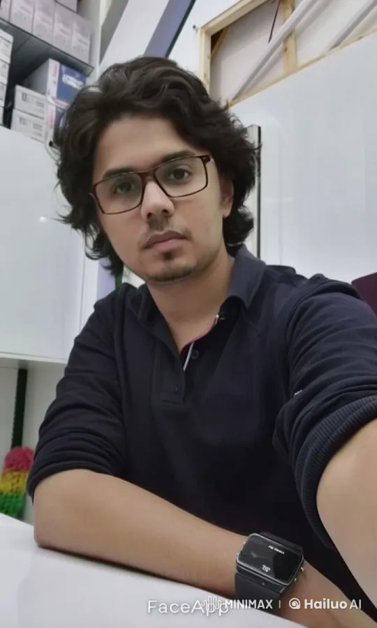 Man in Black Shirt Observes Burning City in Live2D Animation – AI Generated Video | Hailuo AI