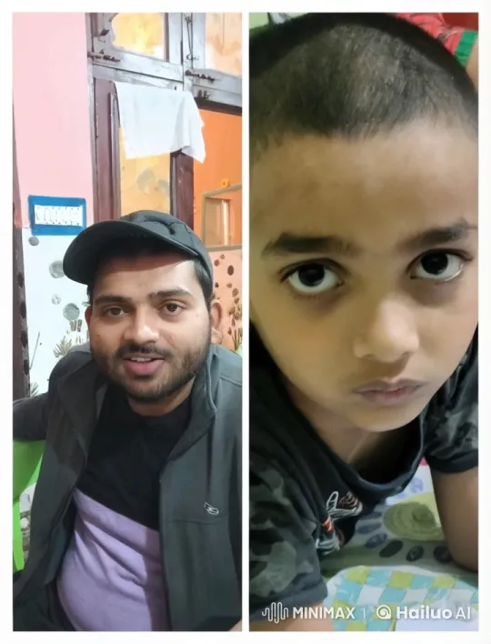 Relaxed Man and Child in Distinct Indoor Setting – AI Generated Video | Hailuo AI