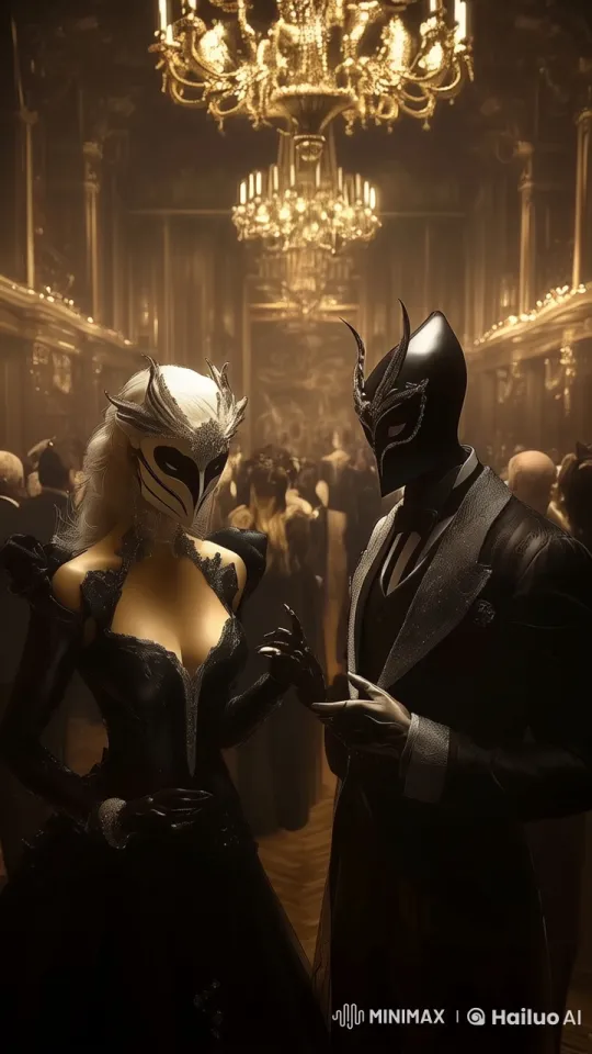 Elite Masquerade Ball in Grand Medieval Castle – AI Generated Video | Hailuo AI