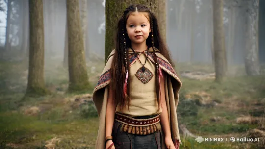 Sibel: Avar Chieftess in Traditional Attire, Determined and Ready – AI Generated Video | Hailuo AI