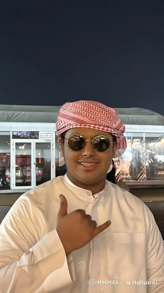Man Smoking with Shaka Gesture in Traditional Attire – AI Generated Video | Hailuo AI