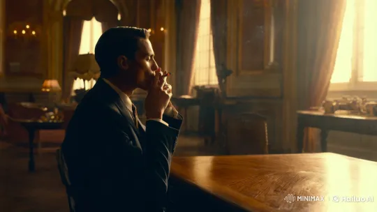 Solitary Figure in Opulent Room with Warm Lighting – AI Generated Video | Hailuo AI