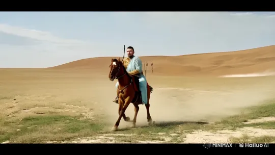 Turkish Archer Gallops and Shoots with Grace – AI Generated Video | Hailuo AI