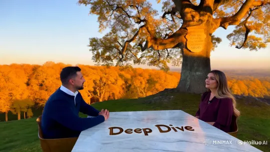 Serene Hilltop Dialogue on Spiritual Empowerment – AI Generated Video | Hailuo AI