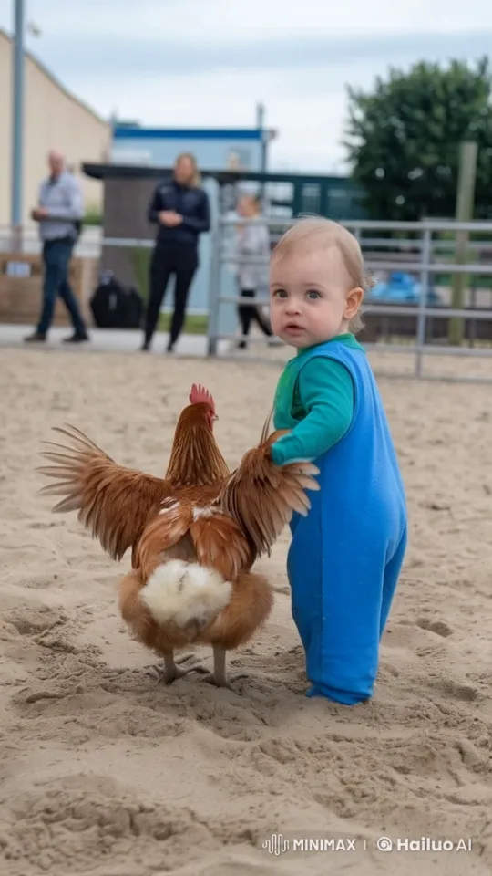 Boy vs. Chicken: Live2D Animated Fight Scene – AI Generated Video | Hailuo AI