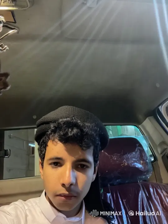 Man Smoking in Dimly Lit Car Interior – AI Generated Video | Hailuo AI
