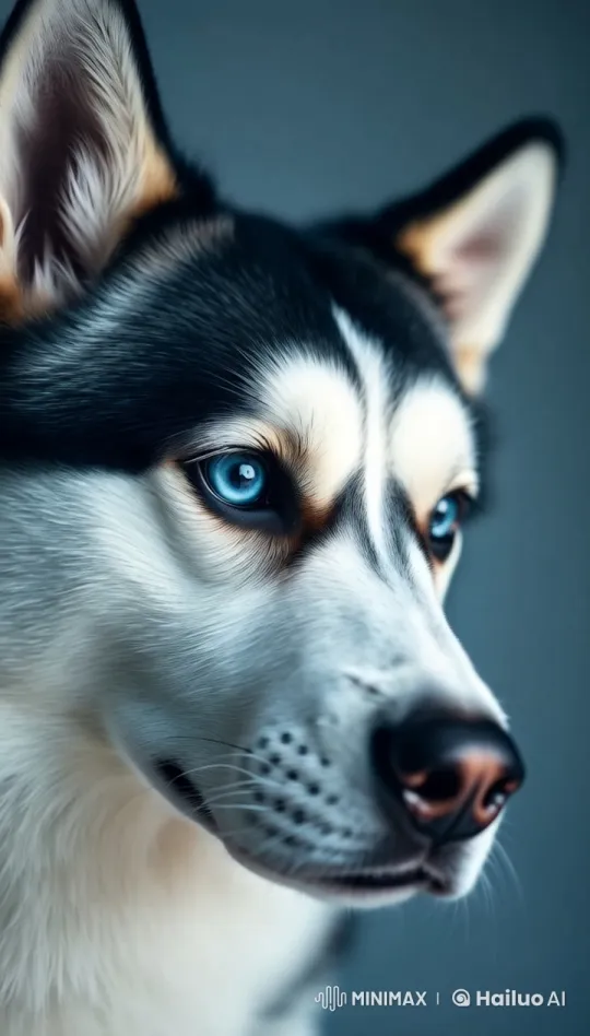 Majestic Husky in Stunning 4K Slow-Motion Live2D Video – AI Generated Video | Hailuo AI