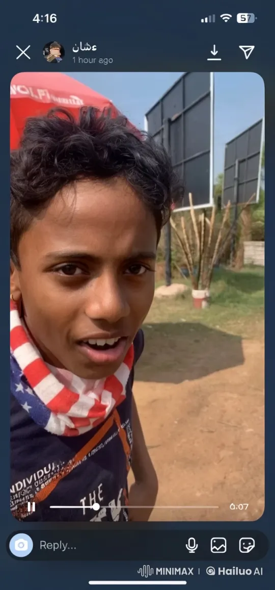 Boy Kisses Girl Under Red Umbrella – AI Generated Video | Hailuo AI