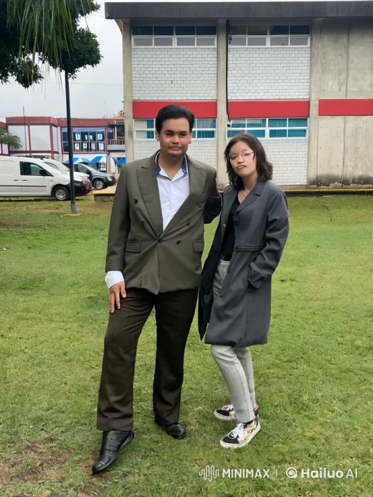 Couple Shares Moment in Front of Building – AI Generated Video | Hailuo AI