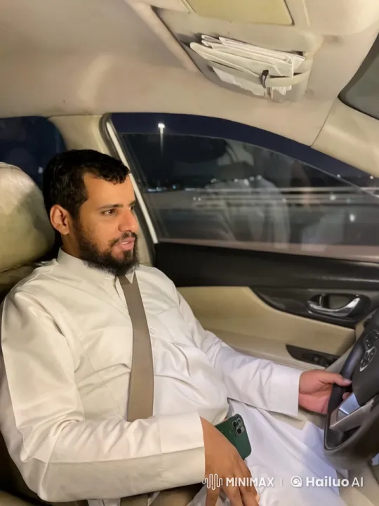 Man in Robe Drives Calmly at Night with Cigarette – AI Generated Video | Hailuo AI