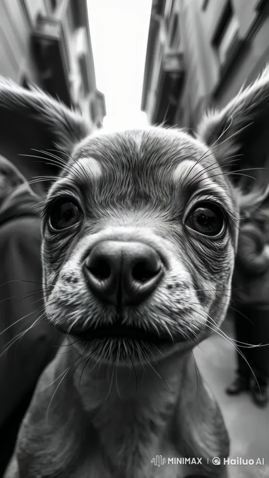 Caring Owners and Curious Dogs on a Peaceful Street – AI Generated Video | Hailuo AI