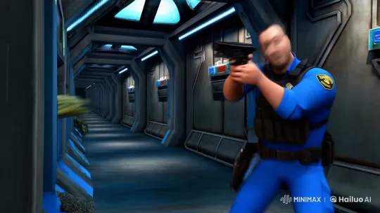 Guard Defends Black Mesa Against Xen Aliens – AI Generated Video | Hailuo AI