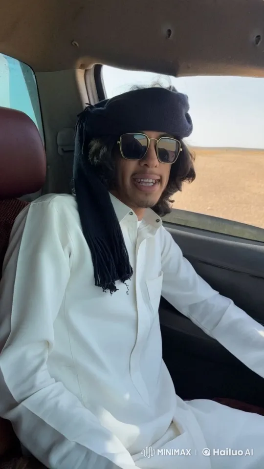 Stationary Vehicle Captures Serene Desert Scene – AI Generated Video | Hailuo AI
