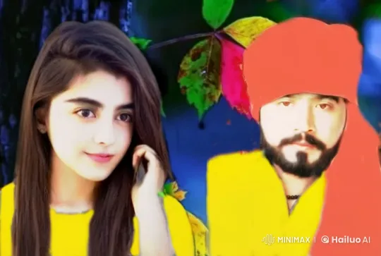 Two Individuals Share a Tender Kiss in a Colorful Forest Setting – AI Generated Video | Hailuo AI