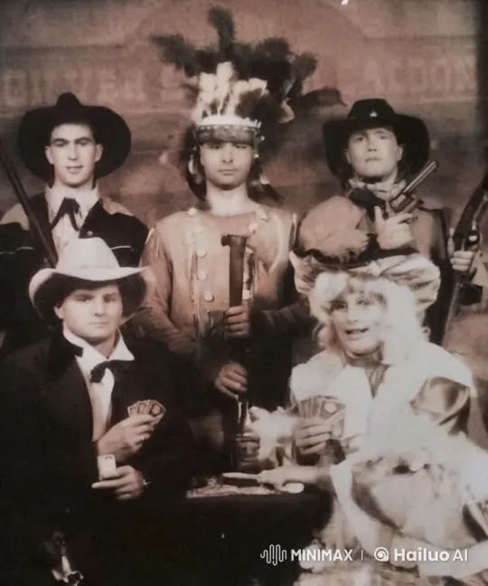Vintage Western Poker Scene with Diverse Characters – AI Generated Video | Hailuo AI