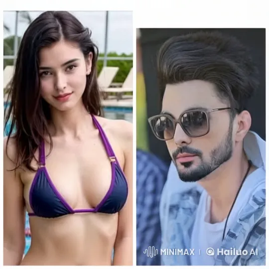 Summer Poolside Romantic French Kiss Scene – AI Generated Video | Hailuo AI