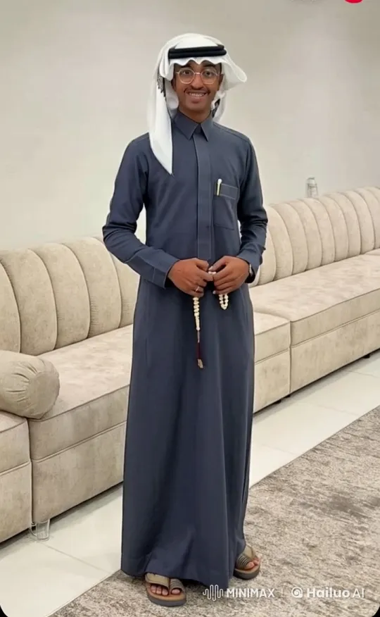 Traditional Man Contemplates with Prayer Beads and Cigarette – AI Generated Video | Hailuo AI