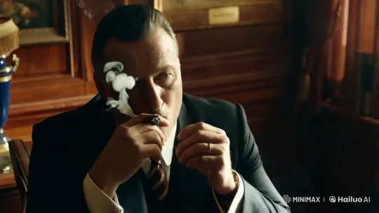 Mafia Leader in Contemplation: A Study in Elegance and Power – AI Generated Video | Hailuo AI