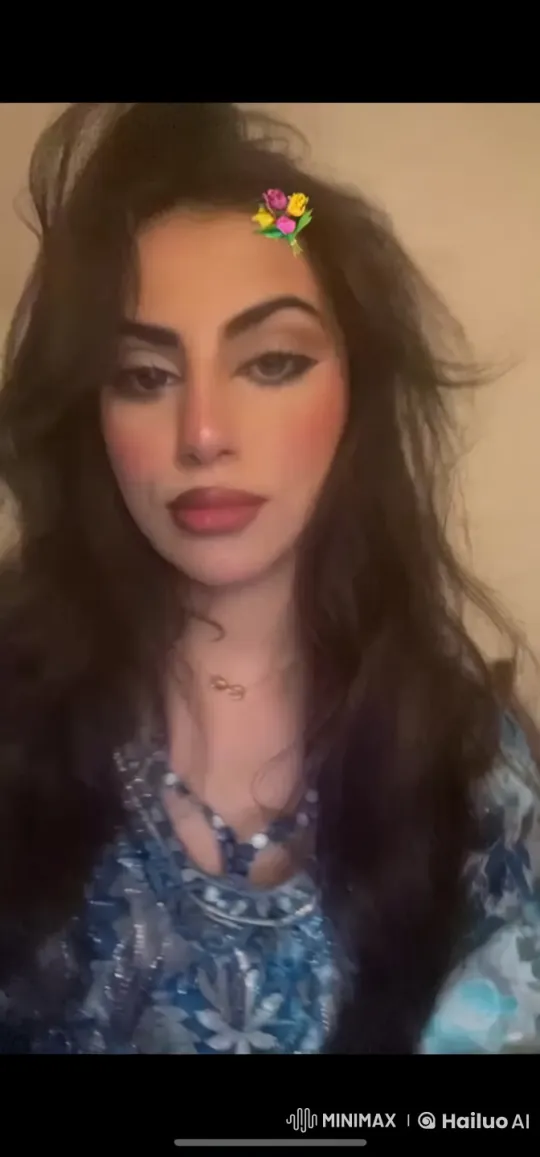 Woman in Blue Outfit Smokes Calmly – AI Generated Video | Hailuo AI