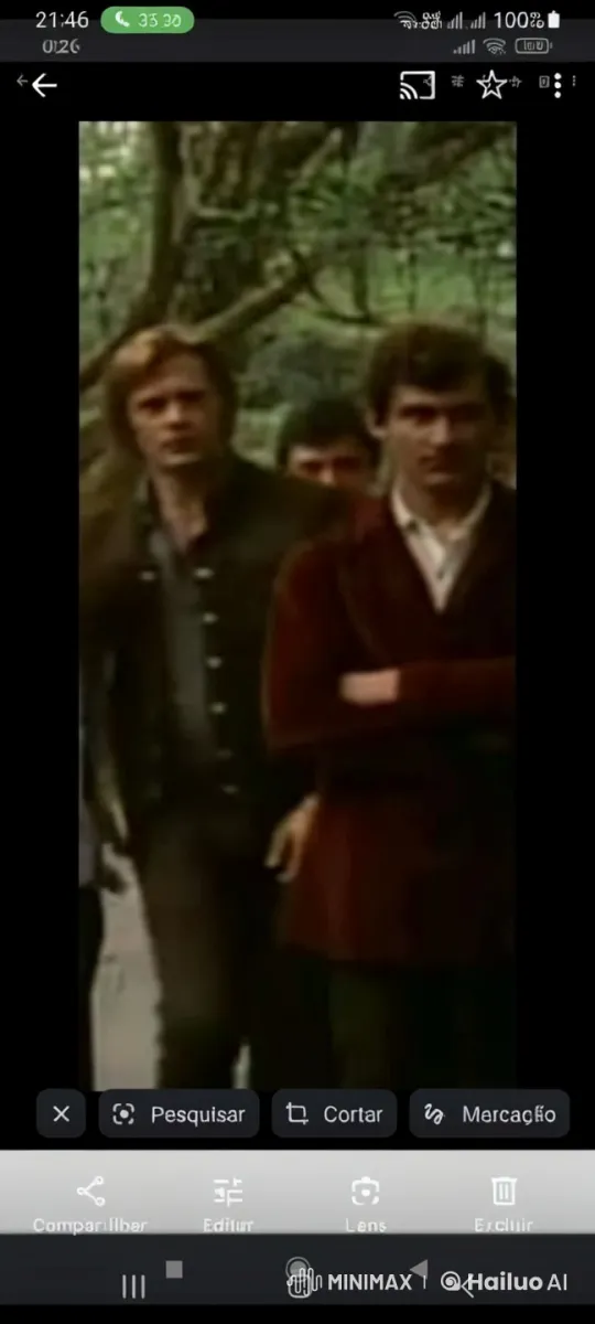 Peaceful Forest Walk with Red and Black Coats – AI Generated Video | Hailuo AI