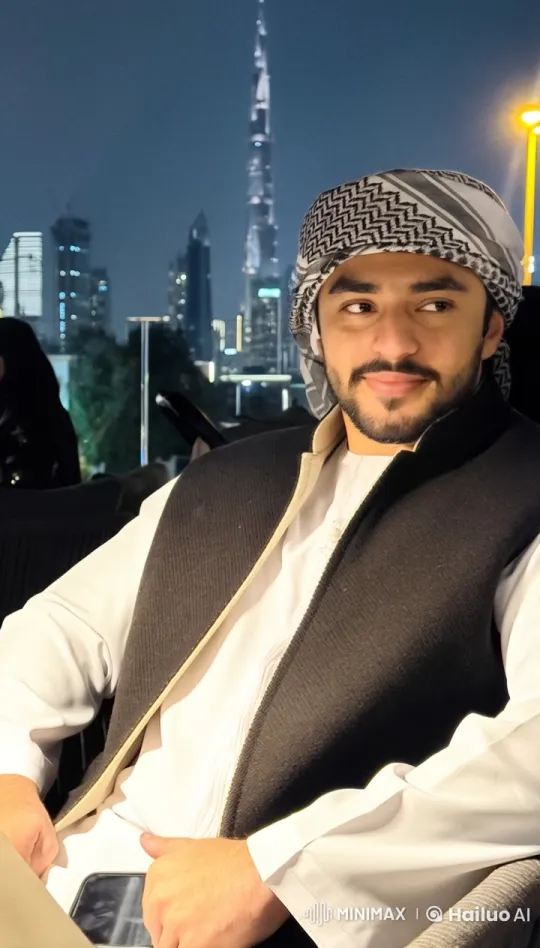 Night Cityscape: Man Smokes in Peaceful Illumination – AI Generated Video | Hailuo AI
