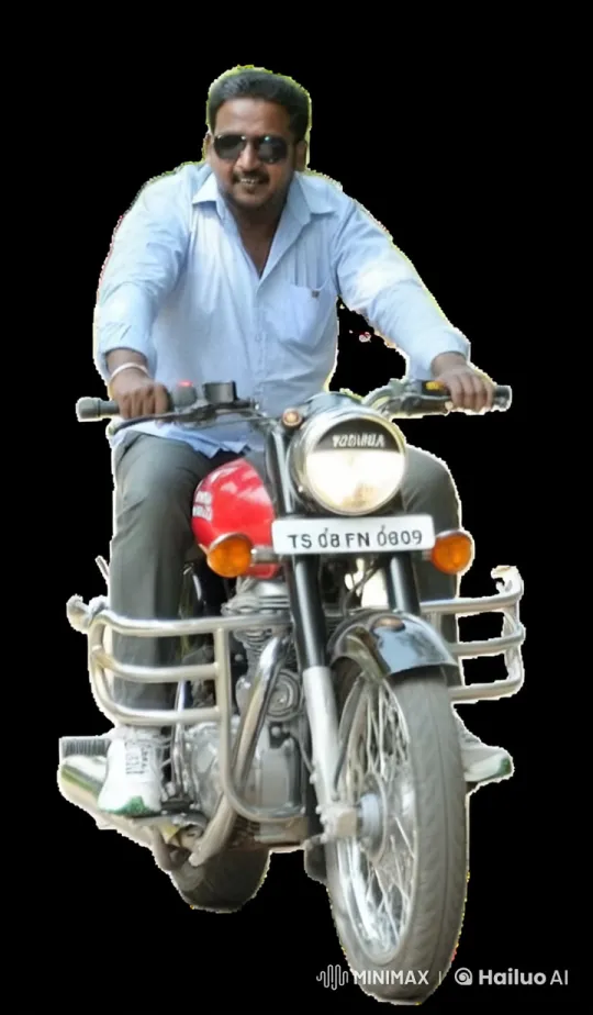 Man Rides Motorcycle with Focus and Control – AI Generated Video | Hailuo AI
