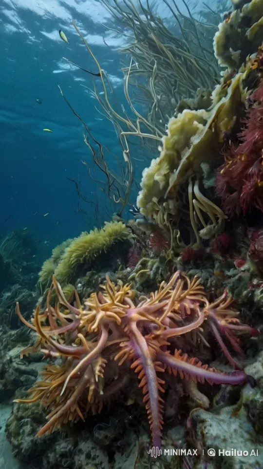 Vibrant Coral Reef and Marine Life Ecosystem – AI Generated Video | Hailuo AI