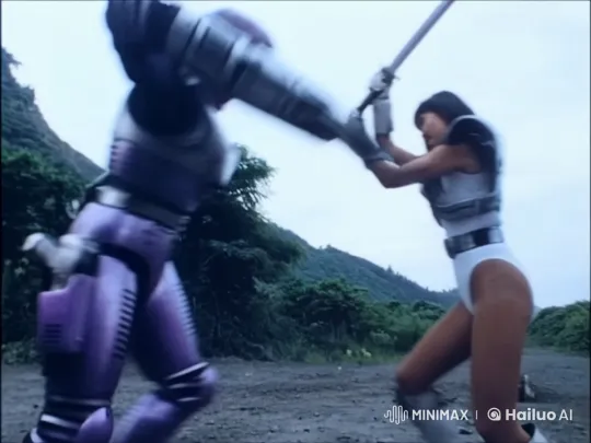 Armored Combatants' Intense Battle with Explosive Finale – AI Generated Video | Hailuo AI