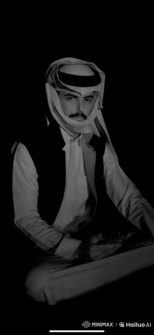 Traditional Attired Man Smoking in Dark Setting – AI Generated Video | Hailuo AI