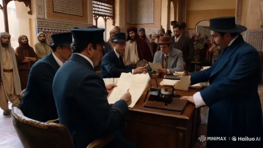 1925 French Office in Morocco: Colonial Drama – AI Generated Video | Hailuo AI