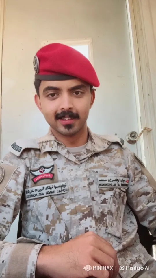 Saudi Air Force Member Smoking Indoors – AI Generated Video | Hailuo AI
