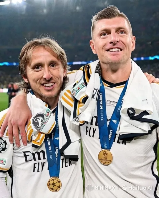 Soccer Players Celebrate with Playful Bite and Screams – AI Generated Video | Hailuo AI